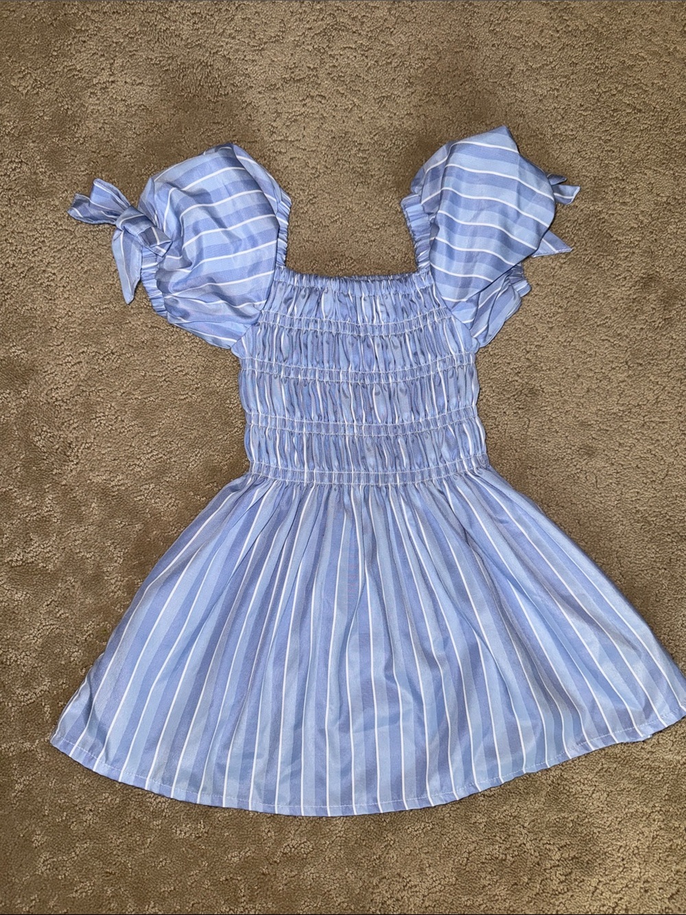Habitual kids 4 blue and white stripe dress